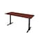 Cain Cain Training Tables, 60 W, 24 L, 29 H, Wood, Metal Top, Cherry MTRCT6024CH - alternate 1